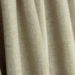 Chambray lin-coton à chevrons beige verdâtre - Ribes y Casals