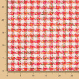 Tweed Laine Pied-De-Poule Corail - Ribes y Casals