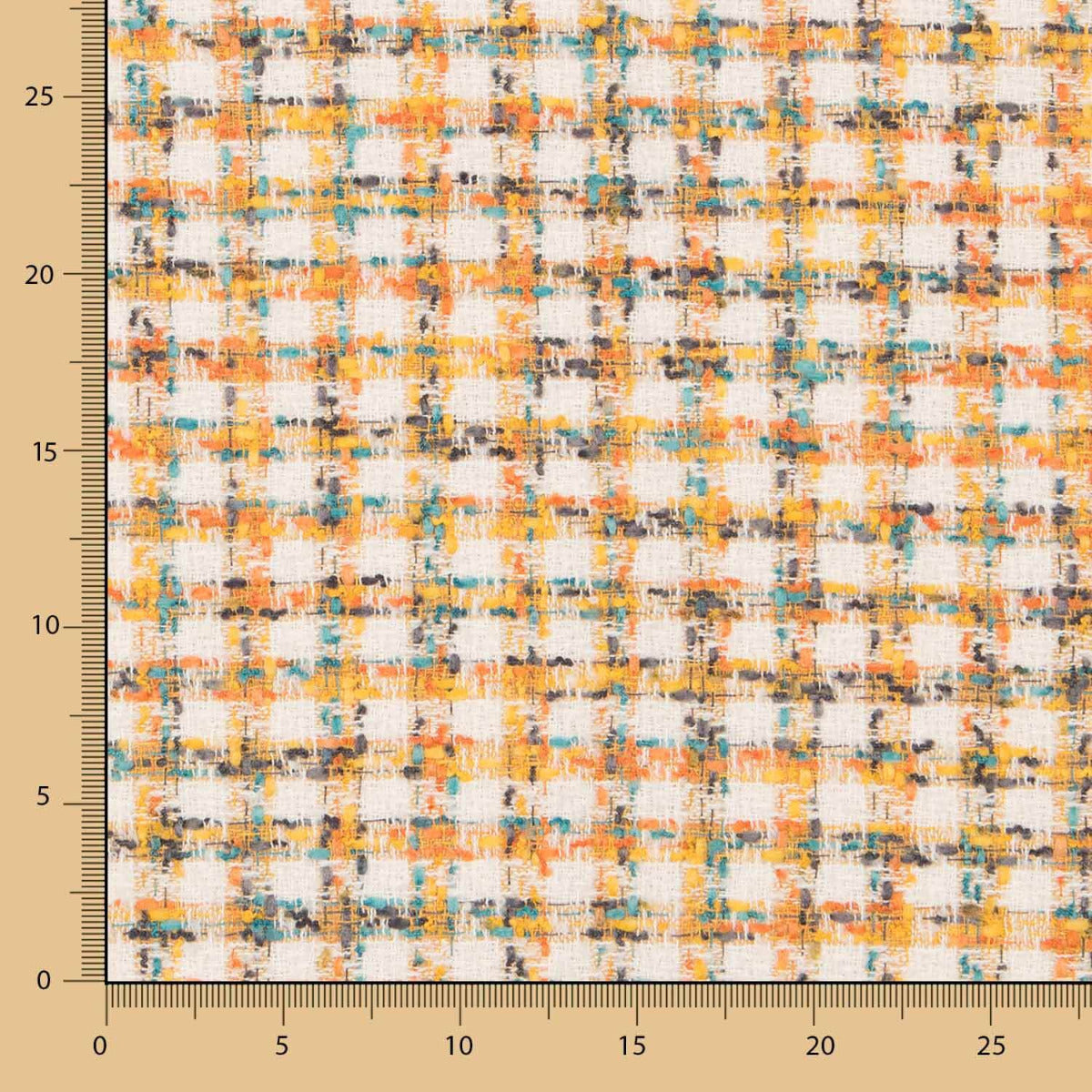 Laine Tweed Pied-De-Poule Jaune - Ribes y Casals