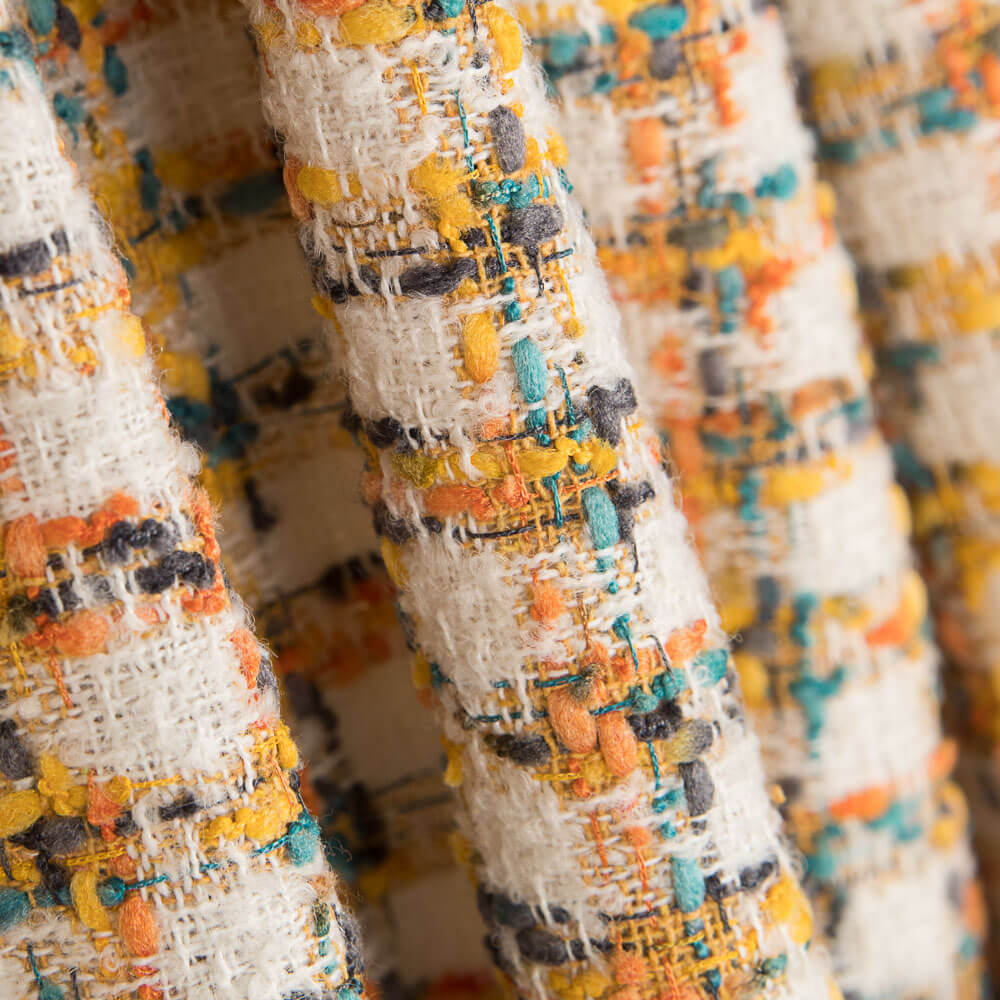 Laine Tweed Pied-De-Poule Jaune - Ribes y Casals