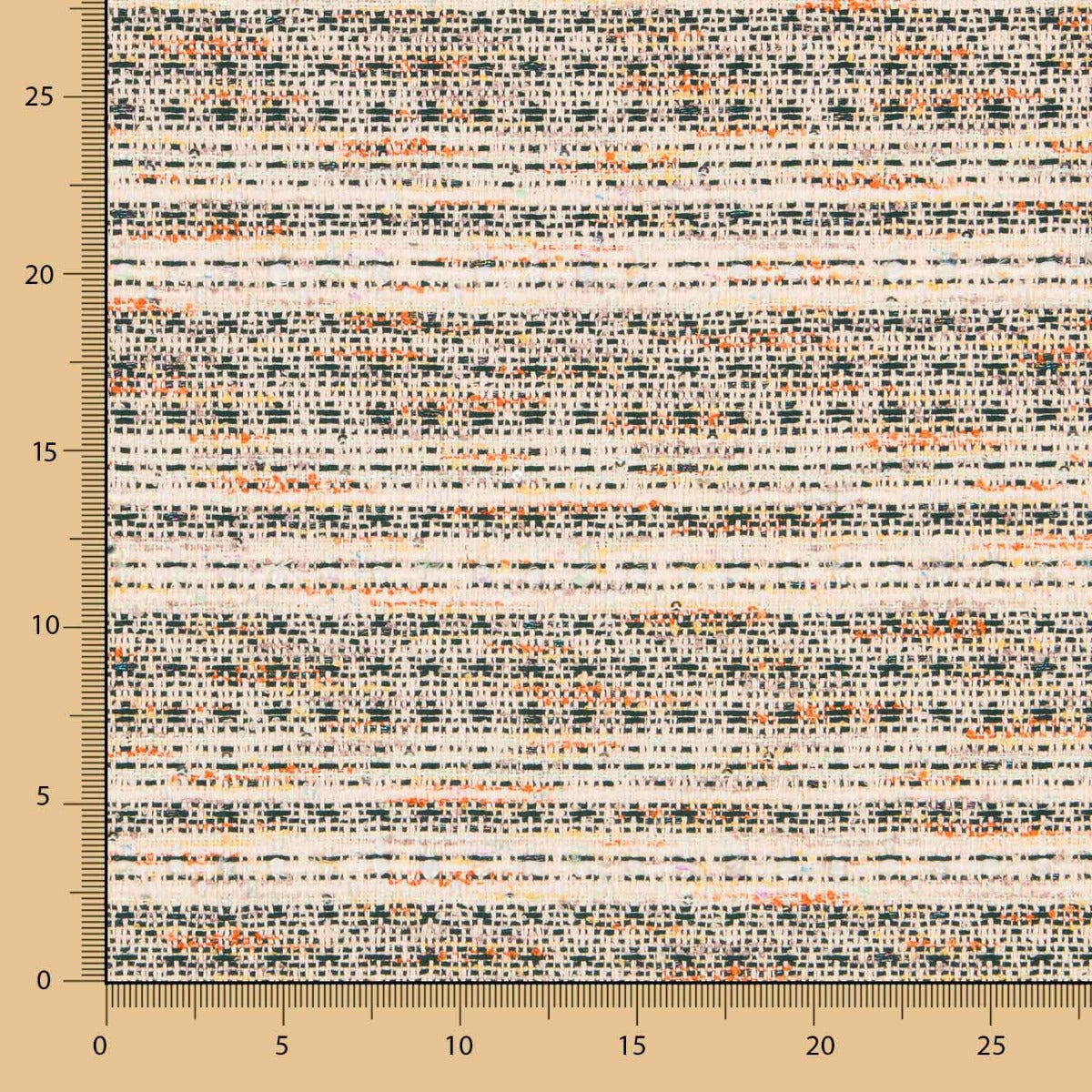 Tweed Listé Jaune Lamé - Ribes y Casals