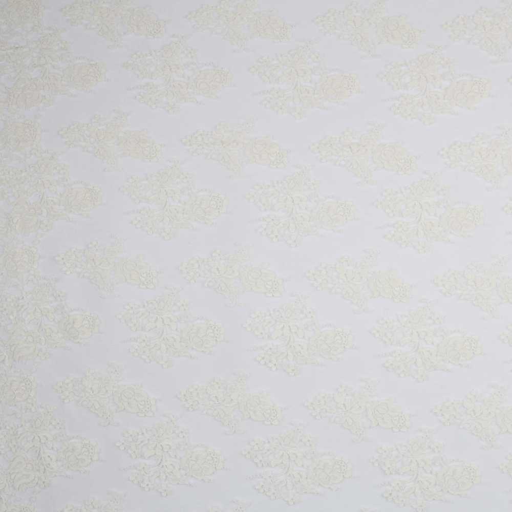 Tissu Chantilly Bouquet Fleurs Écru - Ribes y Casals
