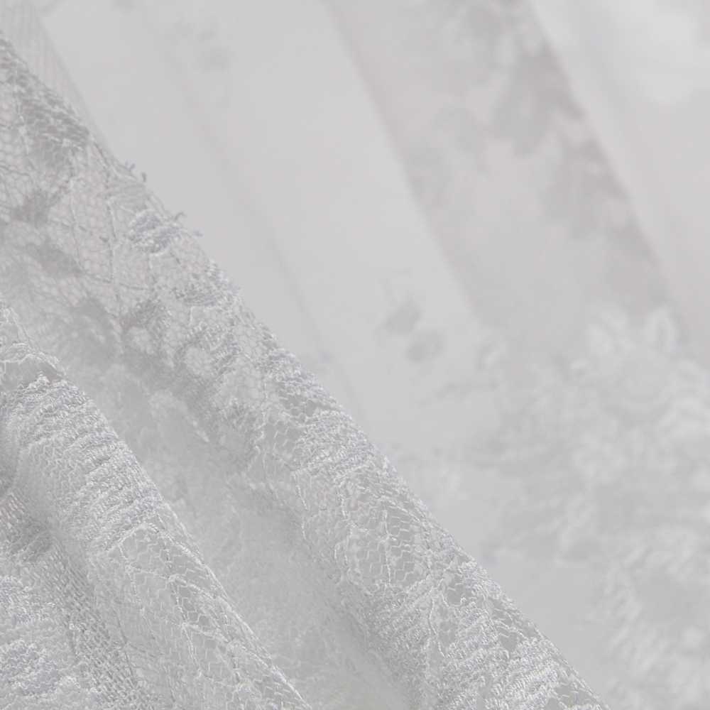 Tissu Chantilly Médaillon Blanc Naturel - Ribes y Casals