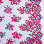Dentelle Chantilly Bicolore Bleu-Fuchsia - Ribes y Casals