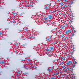 Dentelle Chantilly Bicolore Bleu-Fuchsia - Ribes y Casals