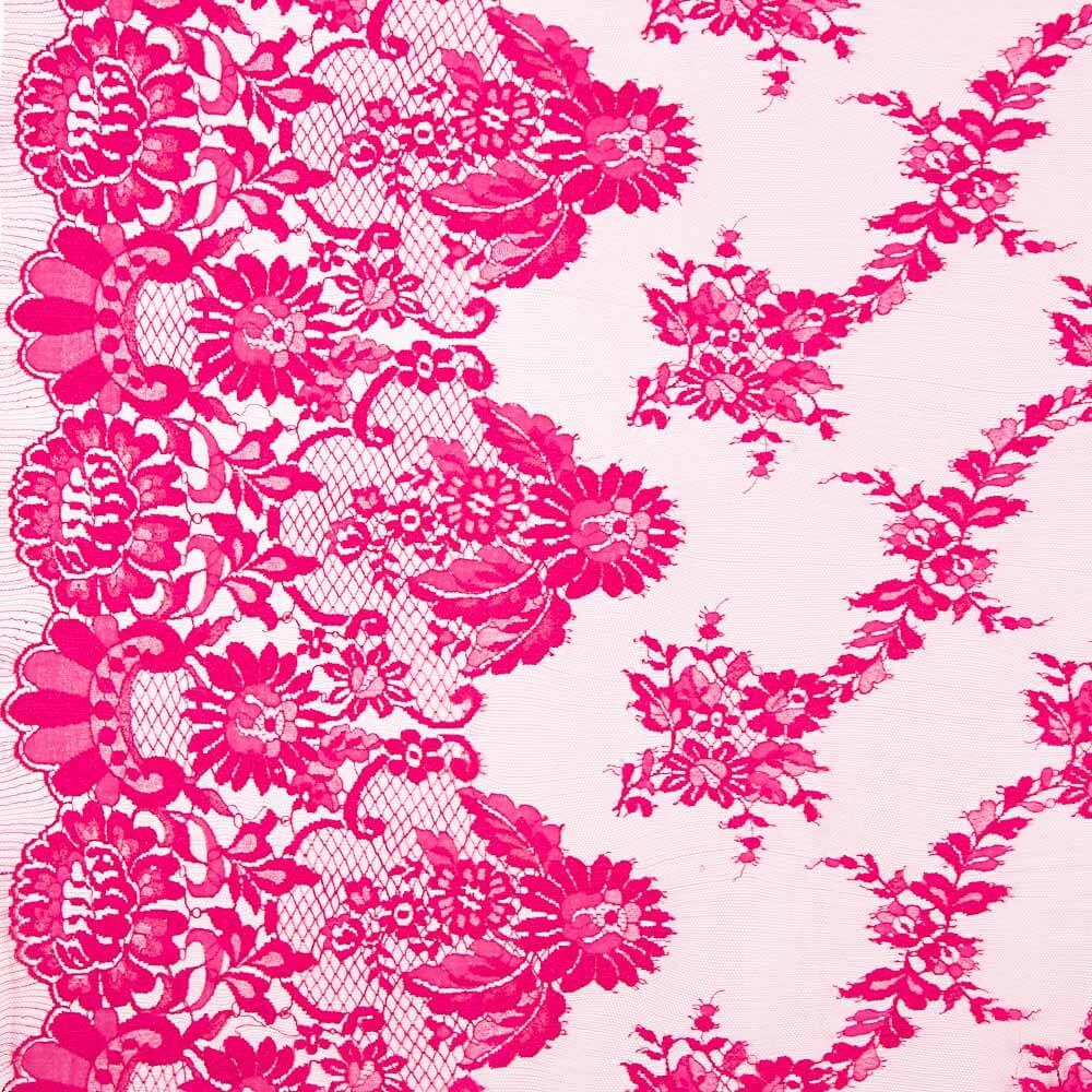 Retal Chantilly Flor Fucsia 160x110 cm - Ribes y Casals