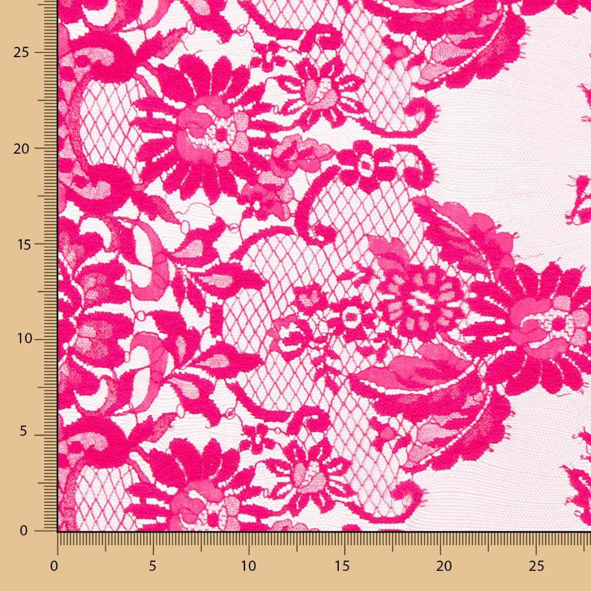 Tissu Chantilly Fleur Fuchsia - Ribes y Casals