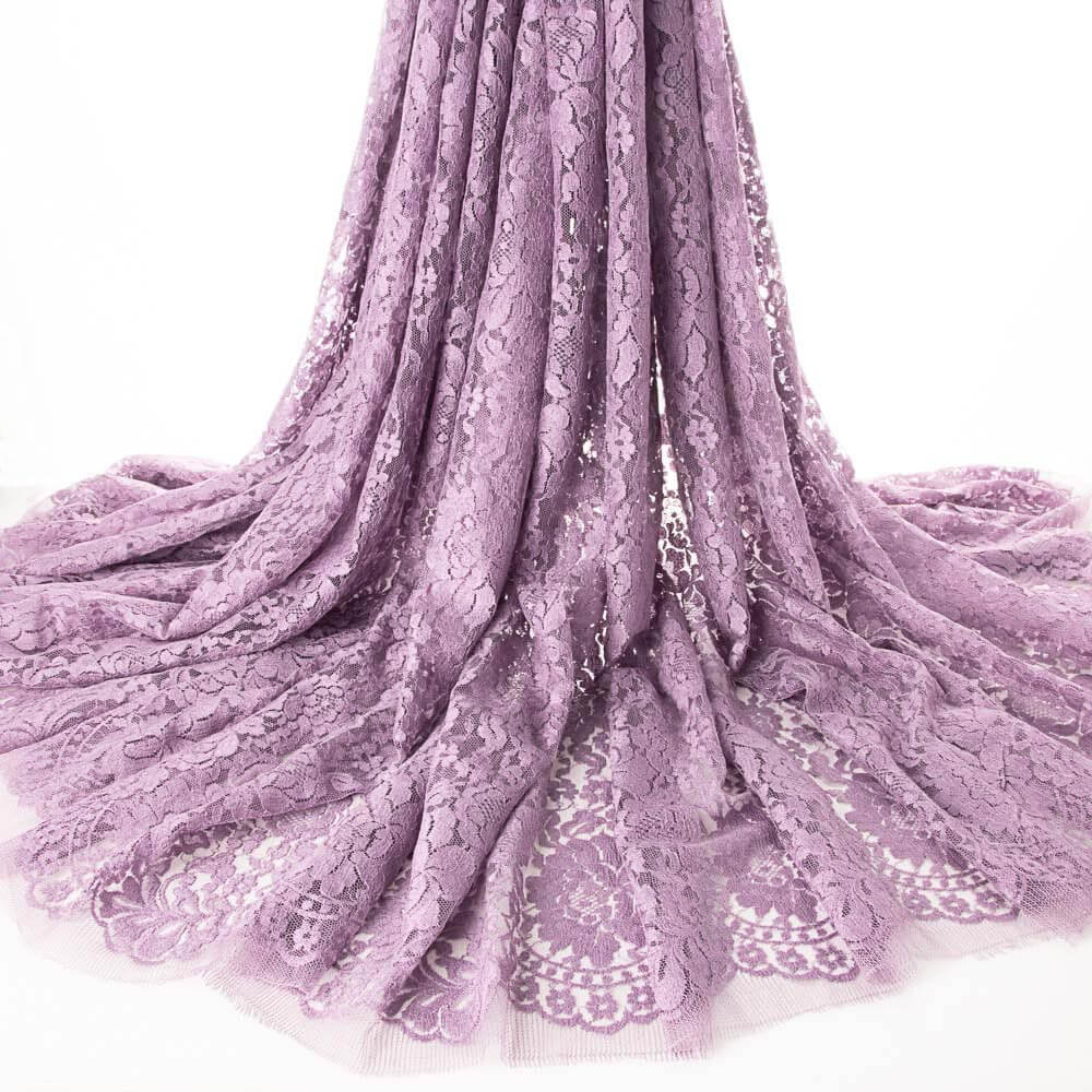 Tissu Chantilly Fleur Mauve - Ribes y Casals