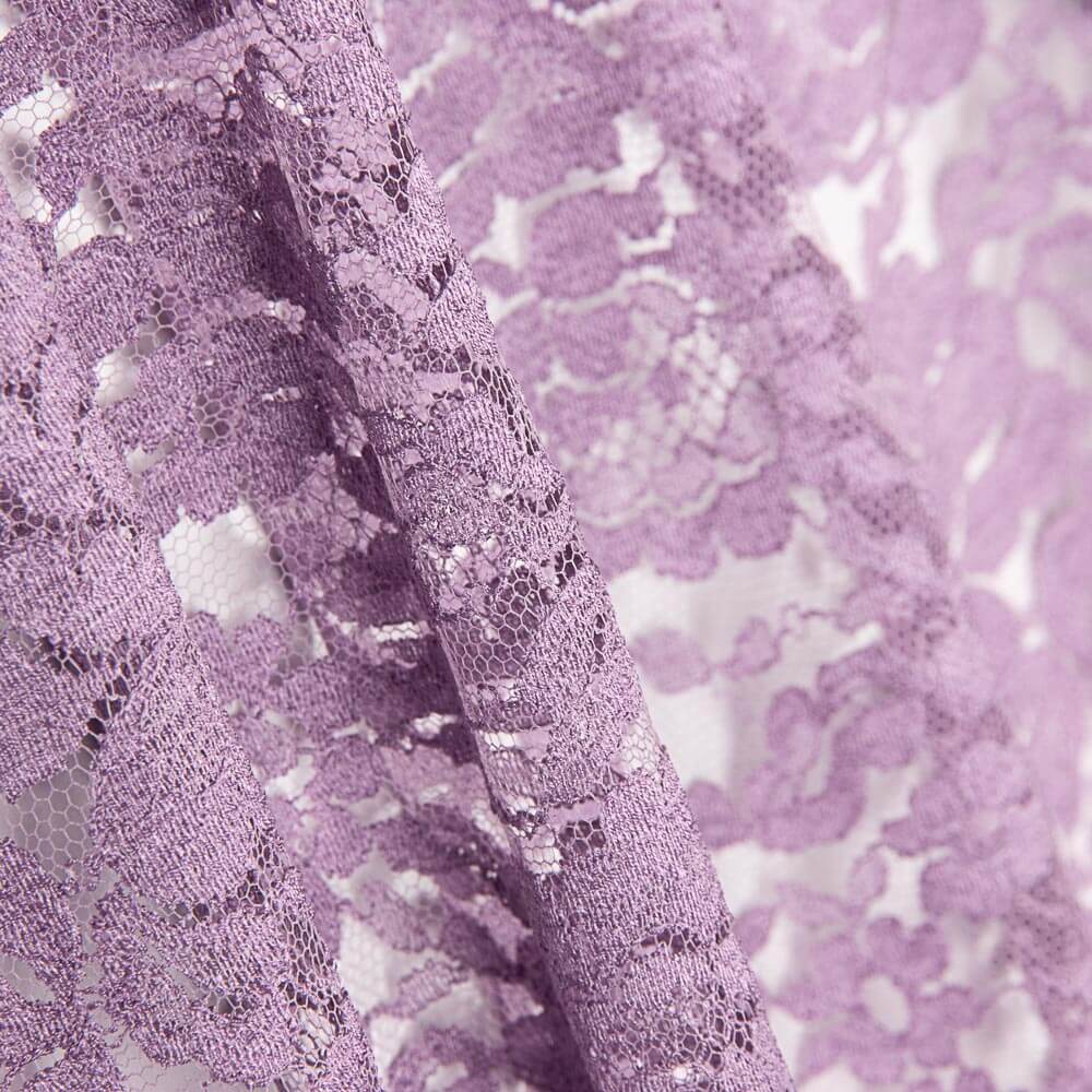 Tissu Chantilly Fleur Mauve - Ribes y Casals