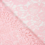 Tissu Chantilly Fleur Rose Clair - Ribes y Casals
