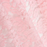 Tissu Chantilly Fleur Rose Clair - Ribes y Casals