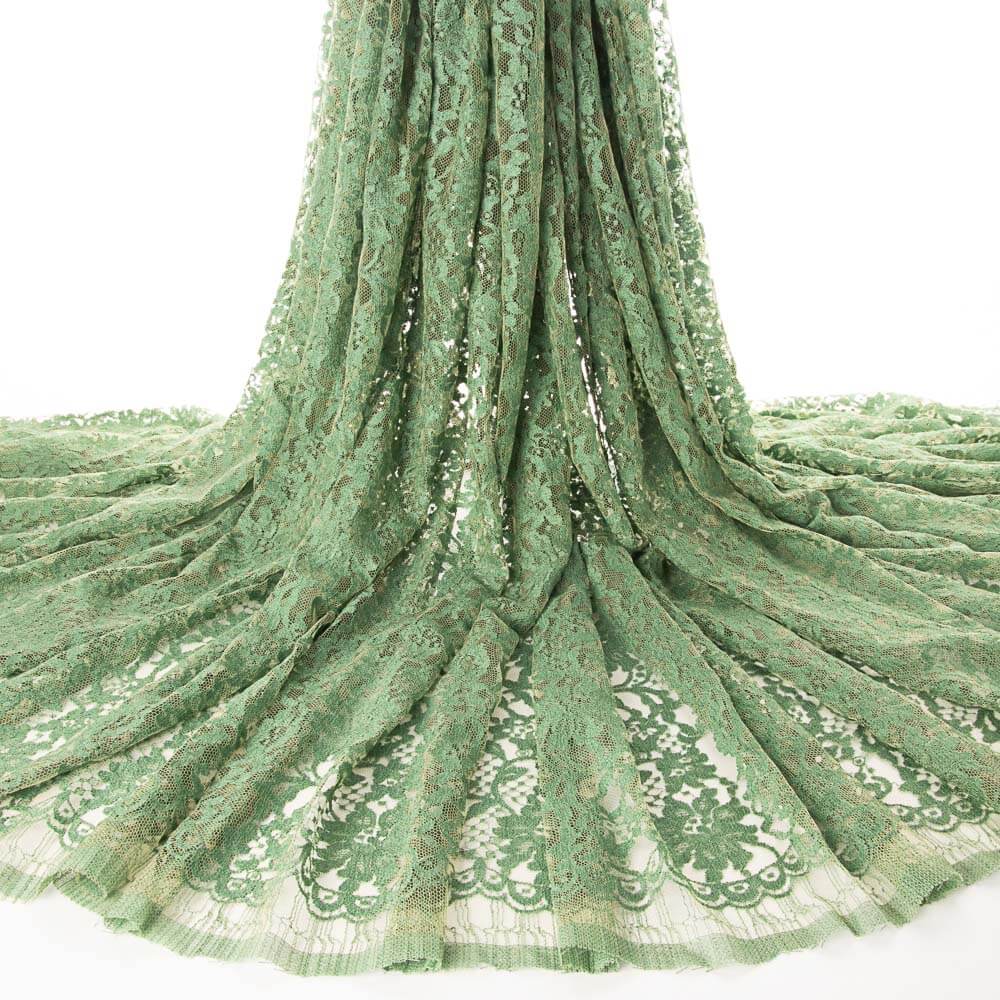 Dentelle Chantilly Verte Bicolore - Ribes y Casals