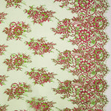 Dentelle Chantilly Bicolore Vert-Fuchsia - Ribes y Casals