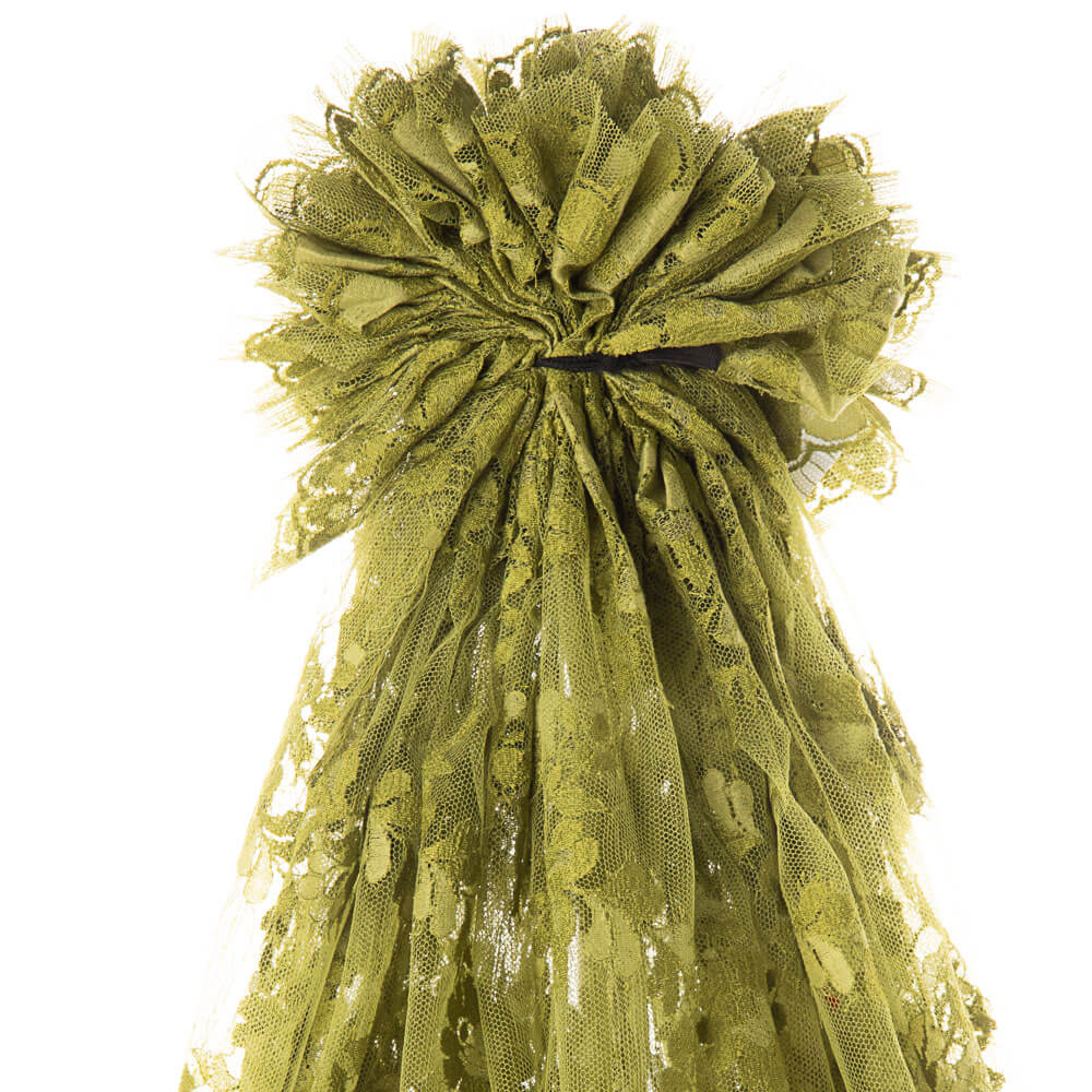 Dentelle Chantilly Vert Olive - Ribes y Casals