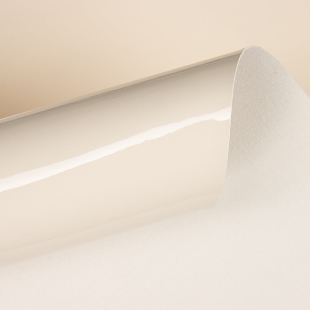 Cuir Verni Rigide Lisse Ecru - Ribes y Casals