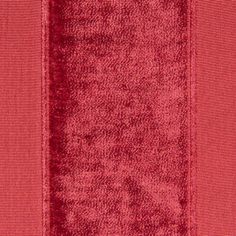 Chenille Velours Rayure Rouge - Ribes y Casals