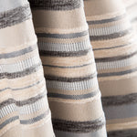 Chenille Rayures Bleu Gris - Ribes y Casals