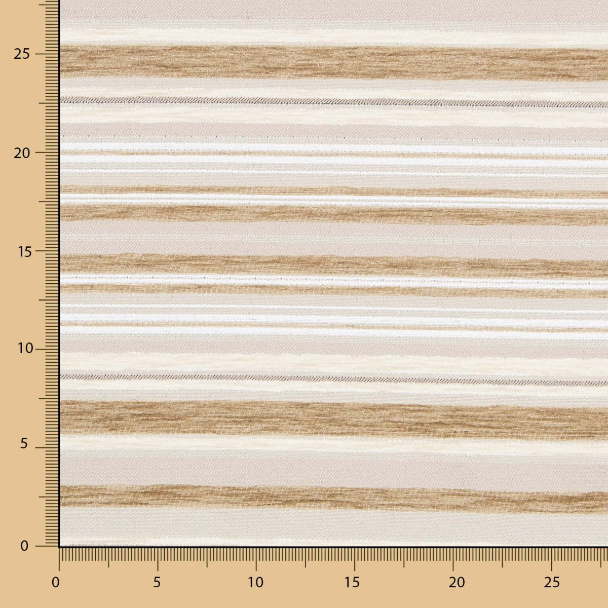 Chenille Rayures Beige - Ribes y Casals