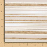 Chenille Rayures Beige - Ribes y Casals