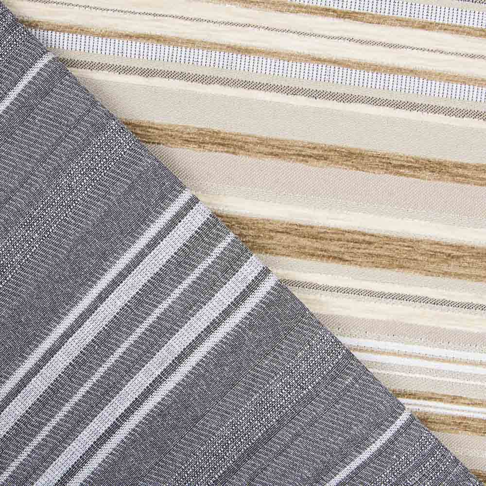 Chenille Rayures Beige - Ribes y Casals