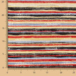 Tissu d&#39;ameublement Chenille rayé rouge - Ribes y Casals