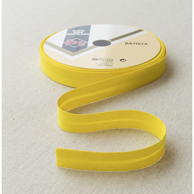 Ruban Biais Jaune 18mm - Ribes y Casals