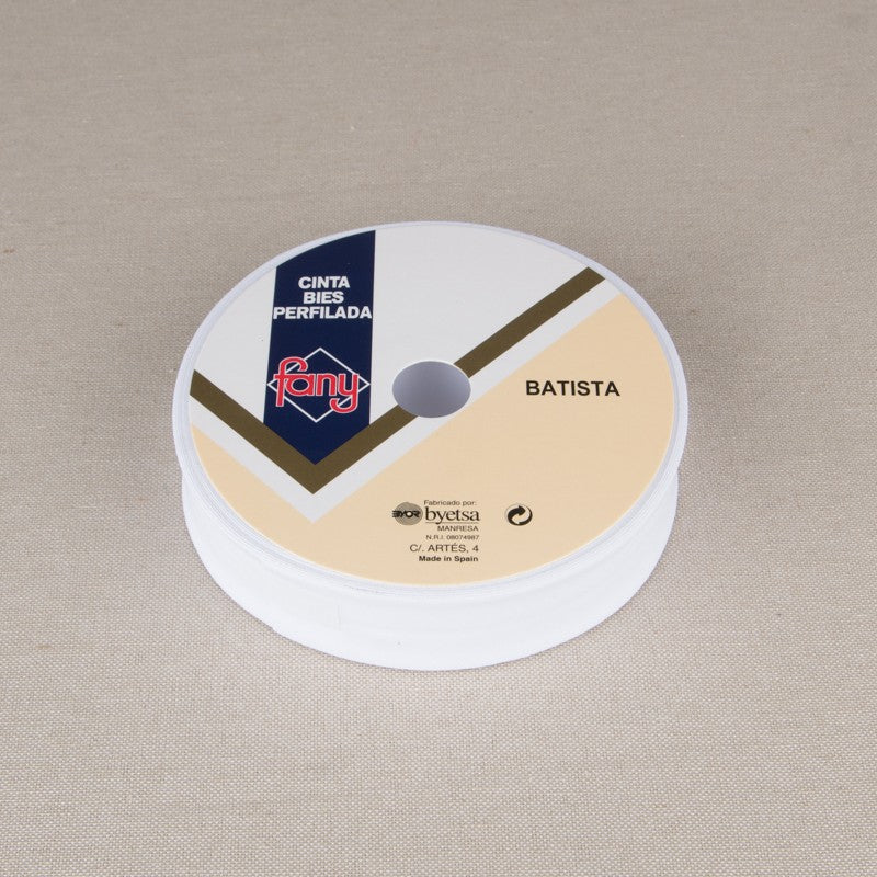 Ruban Biais Blanc 30mm - Ribes y Casals