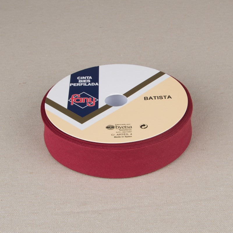 Ruban Biais Bordeaux 30mm - Ribes y Casals
