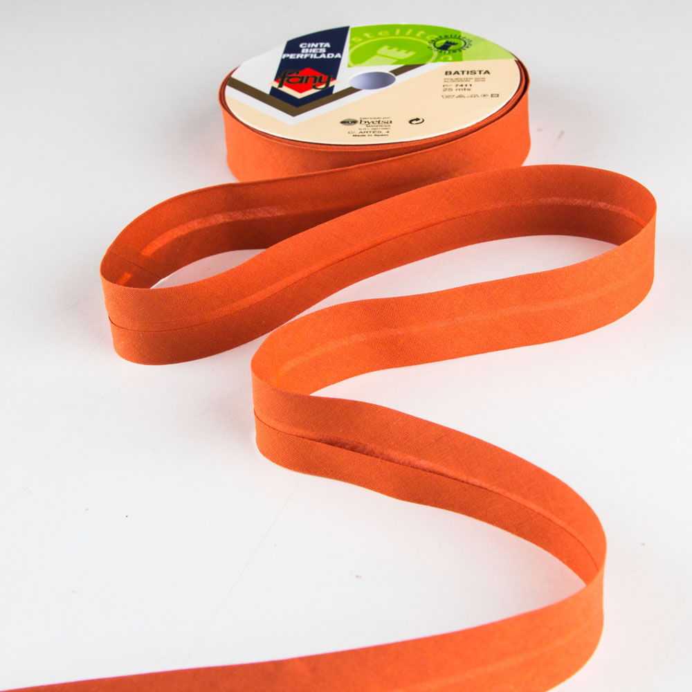 Ruban Biais Orange 30mm - Ribes y Casals
