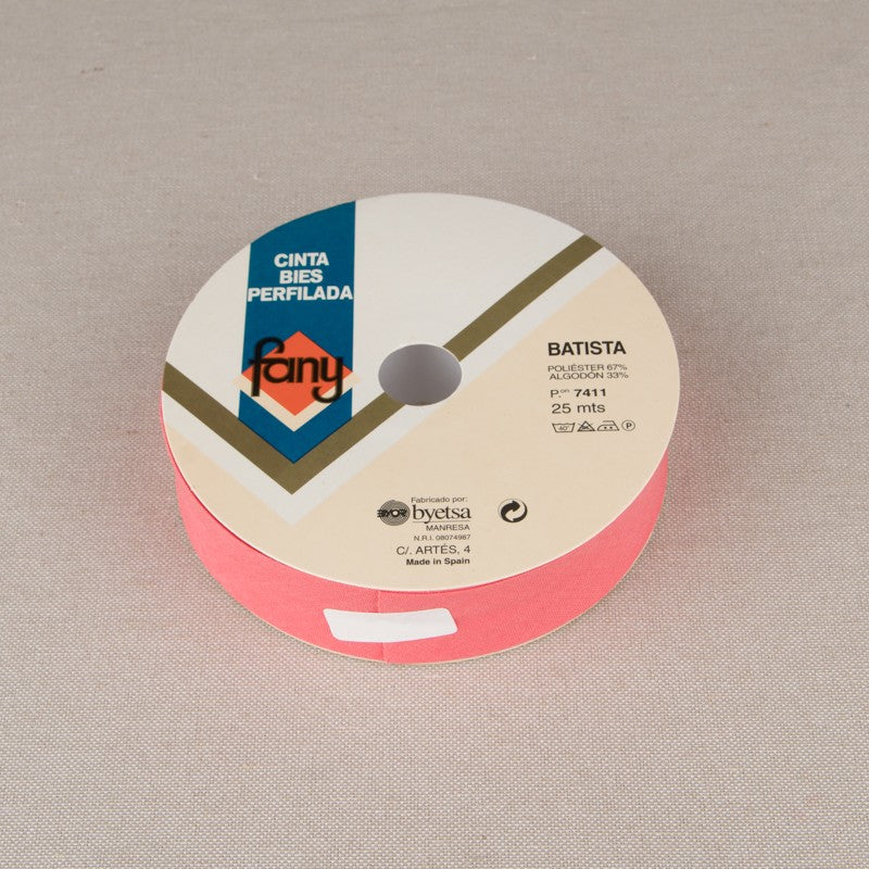 Ruban Biais Corail 30mm - Ribes y Casals