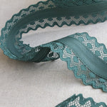 Ruban Biais Dentelle Vert 53mm - Ribes y Casals