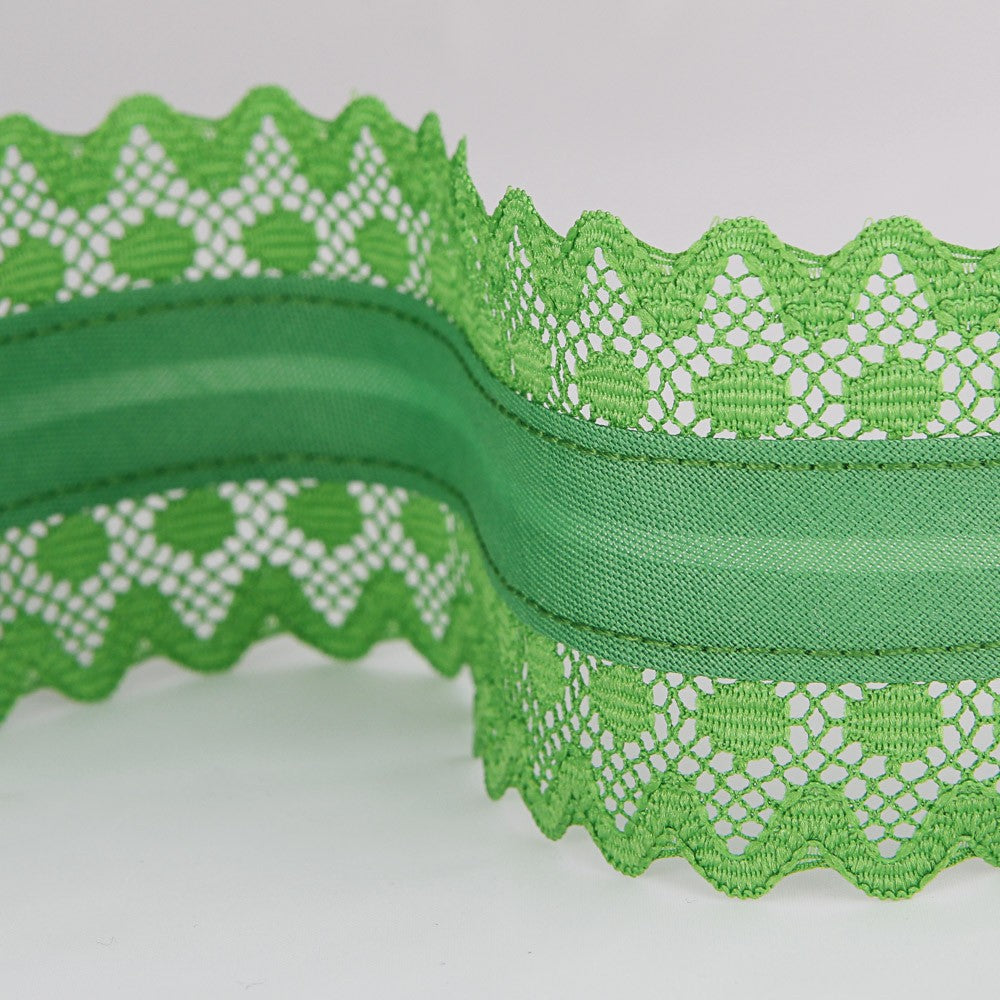 Biais Ruban Dentelle Verte Andalousie 53mm - Ribes y Casals