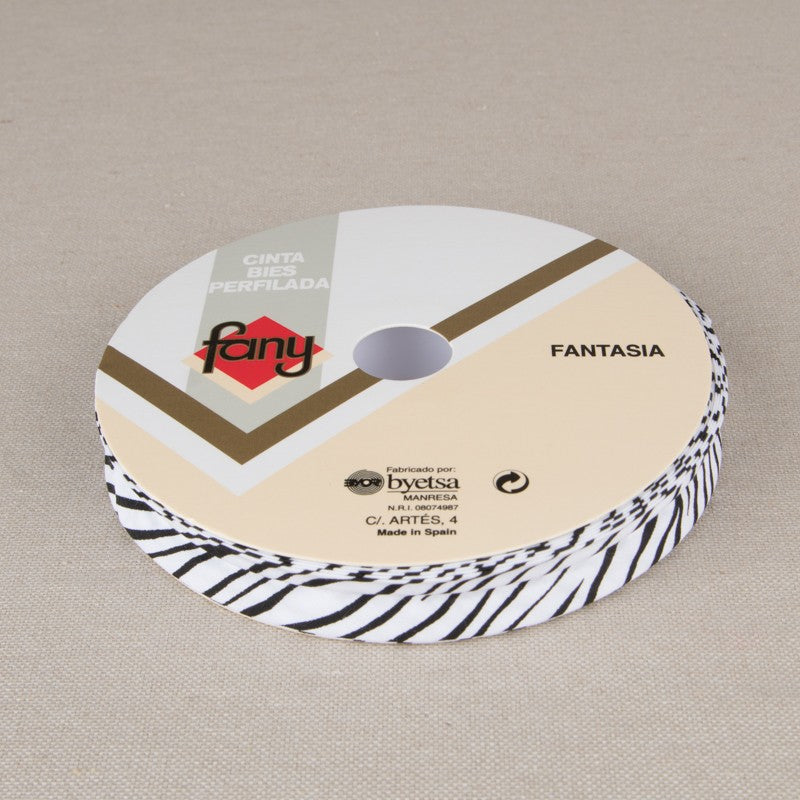 Biais Fantaisie Zebra 18mm - Ribes y Casals