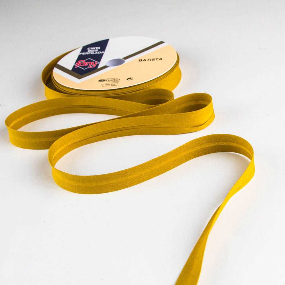 Ruban Biais Moutarde 18mm - Ribes y Casals