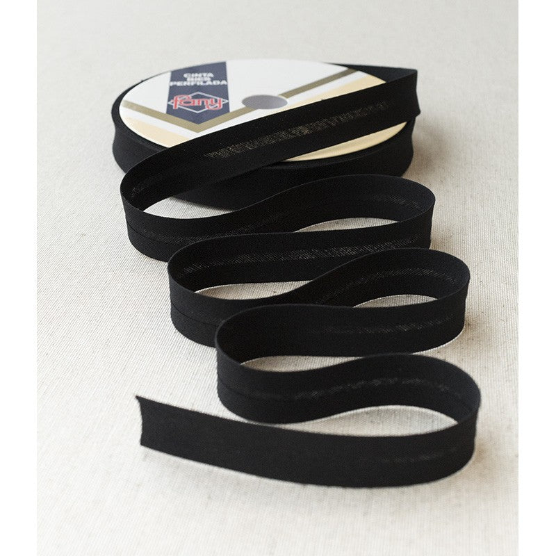 Ruban Biais Noir 18mm - Ribes y Casals