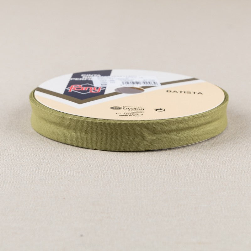 Ruban Biais Olive 18mm - Ribes y Casals