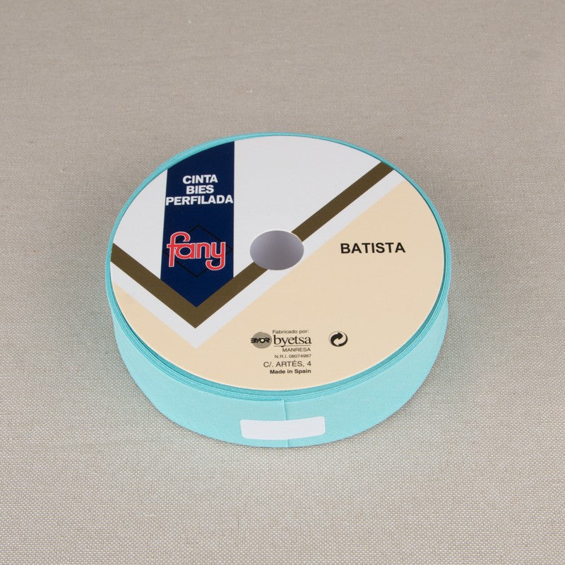 Ruban Biais Turquoise 30mm - Ribes y Casals