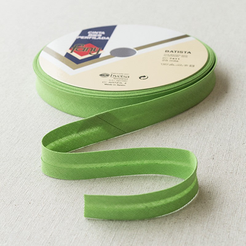 Ruban Biais Vert 18mm - Ribes y Casals