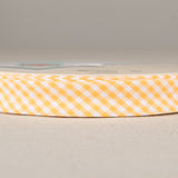 Ruban Biais Vichy Jaune 18mm - Ribes y Casals