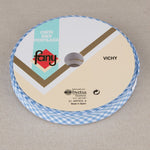 Ruban Biais Vichy Bleu Ciel 18mm - Ribes y Casals