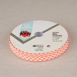 Ruban Biais Vichy Orange 18mm - Ribes y Casals