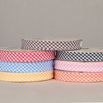 Ruban Biais Vichy Orange 18mm - Ribes y Casals