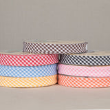 Ruban Biais Vichy Orange 18mm - Ribes y Casals