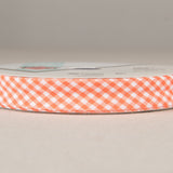 Ruban Biais Vichy Orange 18mm - Ribes y Casals