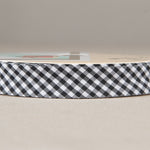 Ruban Biais Vichy Noir 18mm - Ribes y Casals