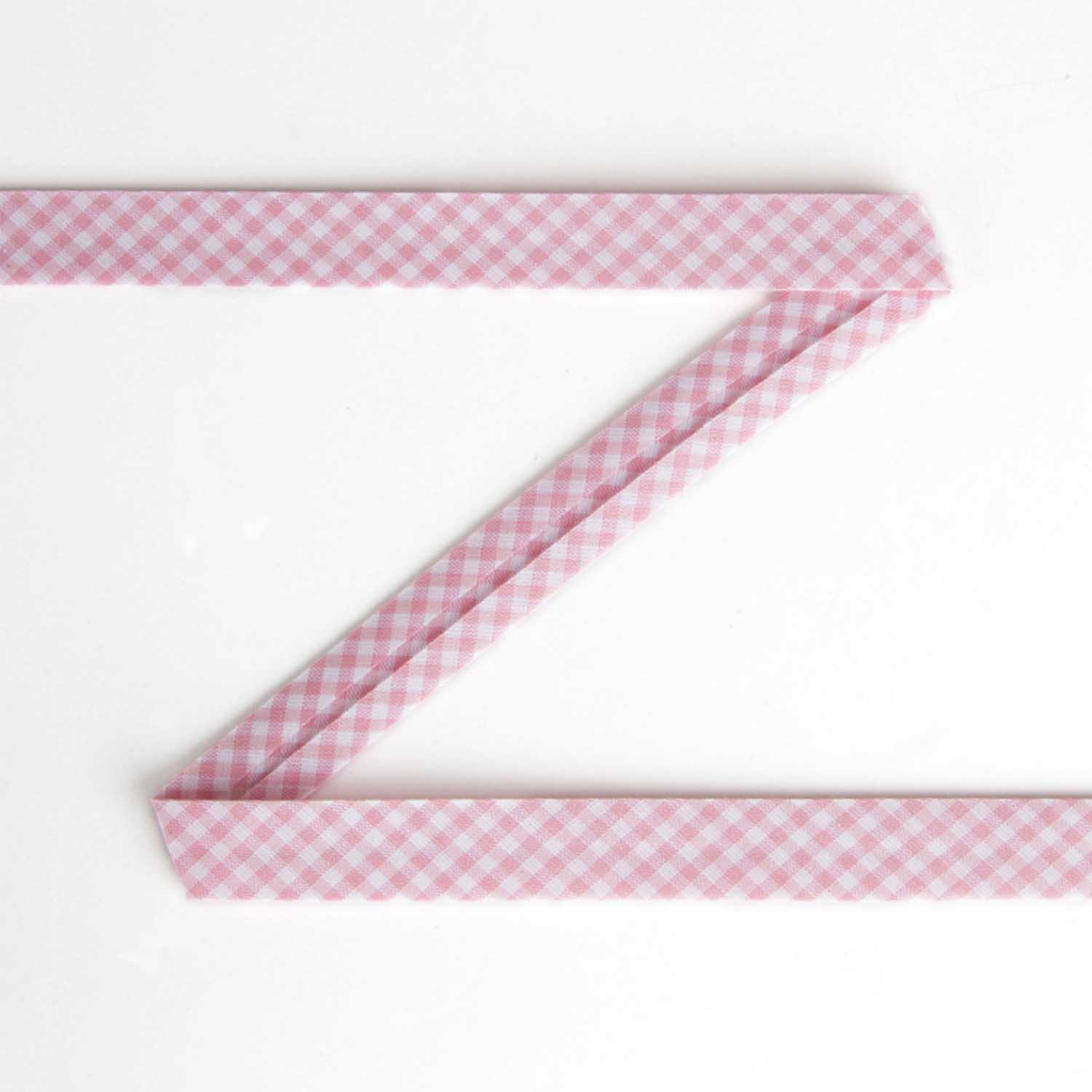 Ruban Biais Vichy Rose 18mm - Ribes y Casals