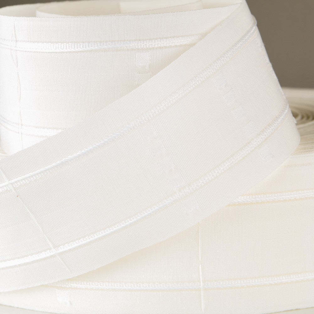 Ruban Froncé Rideau 75 Beige 230x100 - Ribes y Casals