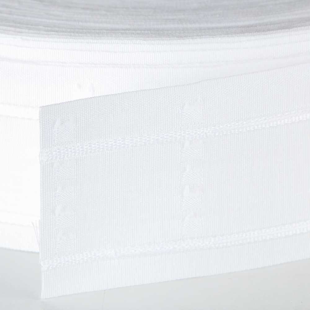 Ruban Froncé Rideau 75 Blanc 230x100 - Ribes y Casals