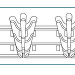 Ruban Froncé Rideau 79 Blanc - Ribes y Casals