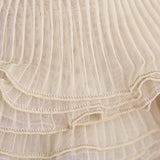 Ruban Mousseline Plissé 4&#39;5cm Beige - Ribes y Casals